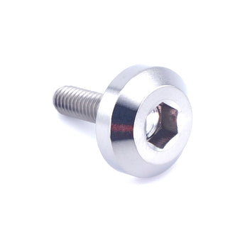 M4 x .7 x 15mm Polished GR5 Titanium Motor Head Bolt - Fast Turn Fittings