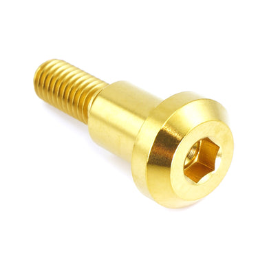 M6 x 1.00 x 25mm Gold Titanium Motor Head Shoulder Bolt – Grade 5 Dress Up Hardware