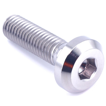 M8 x 1.25 x 30mm Titanium Motor Head Bolt - Polished