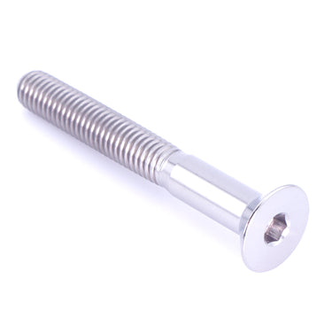 M5 x .8 x 40mm Polished GR5 Titanium Countersunk Bolt - Fast Turn Fittings