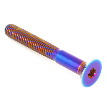 M5 x .8 x 40mm Oil Slick GR5 Titanium Countersunk Bolt - Fast Turn Fittings