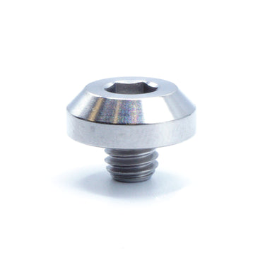M6 x 1.00 x 5mm Motor Head Bolt – Raw Titanium Dress Up Hardware
