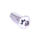 M6 x 1.00 x 15mm Button Head Bolt – Raw Titanium Dress Up Hardware