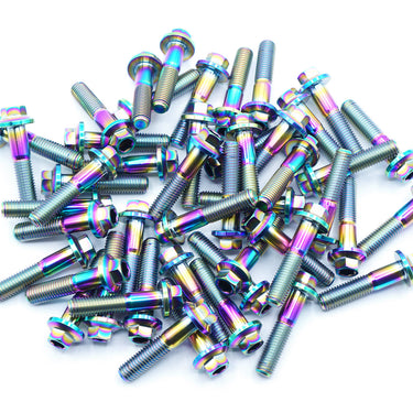 cosmic burn titanium modular wheel bolt finish