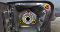 Titanium Hardware Fuel Door Kit - Chevrolet Corvette C6 (2005-2013)