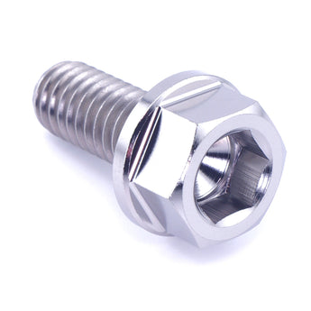5/16-18 x 3/4" Polished Titanium Dual Drive Bolt — Grade 5 Ti-6Al-4V dress up hardware by Fast Turn Fittings