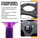 Dress Up Bolts Titanium Hardware Steering Wheel Kit - Countersunk Design