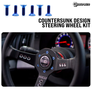 Kit de volante con herrajes de titanio - Diseño avellanado