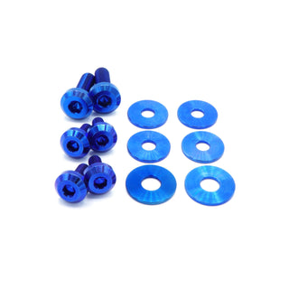 Buy blue Titanium Hardware Kit - Verus Engineering Turbo Heat Shield (Toyota Supra MKV)