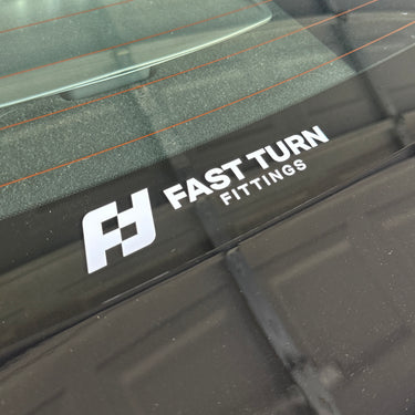 Fast Turn Brand Logo Die Cut Sticker