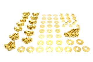 Buy gold Stage 2 Titanium Hardware Engine Bay Kit - BMW E82 135i (2007-2012)