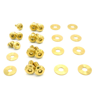 Buy gold Titanium Hardware Hood Kit - BMW E82 135i (2007-2012)