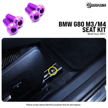 Titanium Hardware Seat Kit - BMW G80 M3/M4 (2021+)