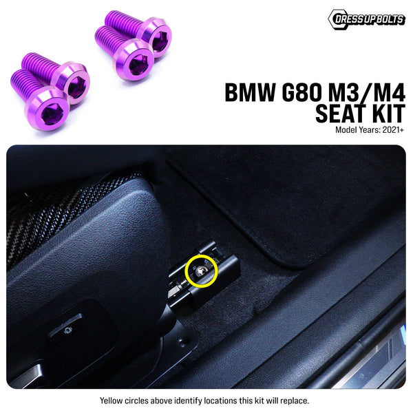 Titanium Hardware Seat Kit - BMW G80 M3/M4 (2021+)