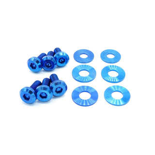 Buy blue Titanium Hardware Hood Kit - Dodge Charger (2015+)