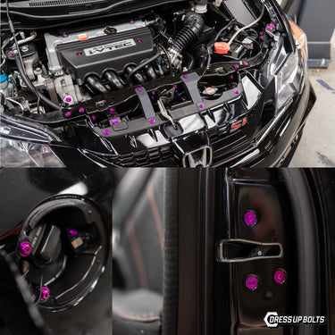 Titanium Hardware Plastic Clip Delete Kit - Honda Civic Si (2012-2015)