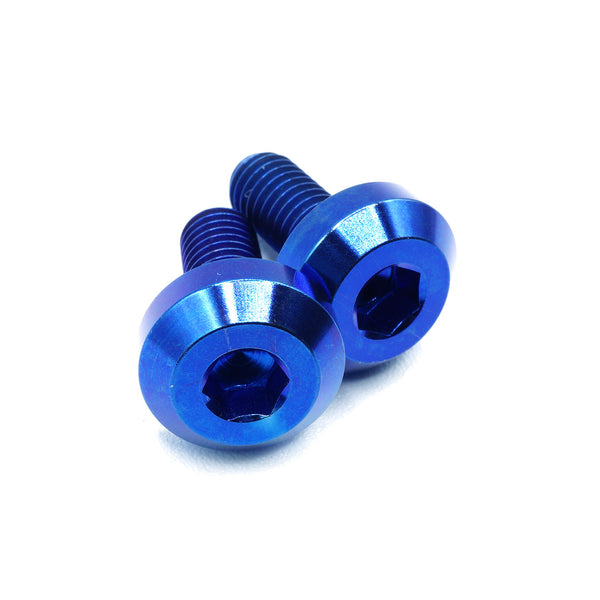 K20C1 engine turbocharger water pipe titanium dress up bolts in blue finish