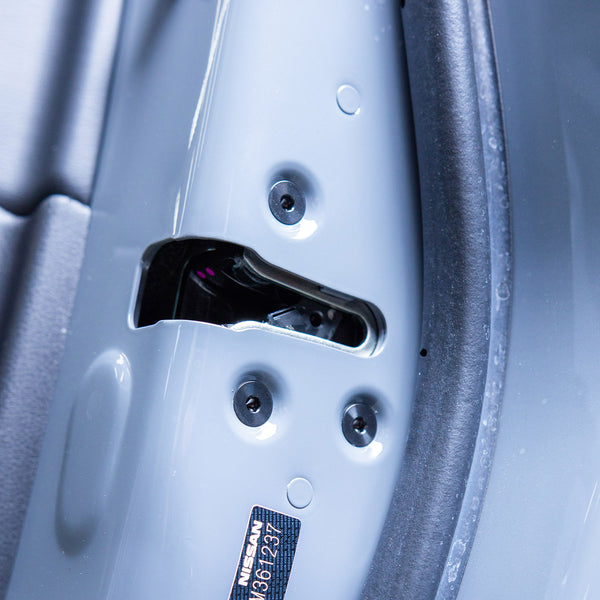 Titanium hardware door latch for the 2023+ Nissan Z