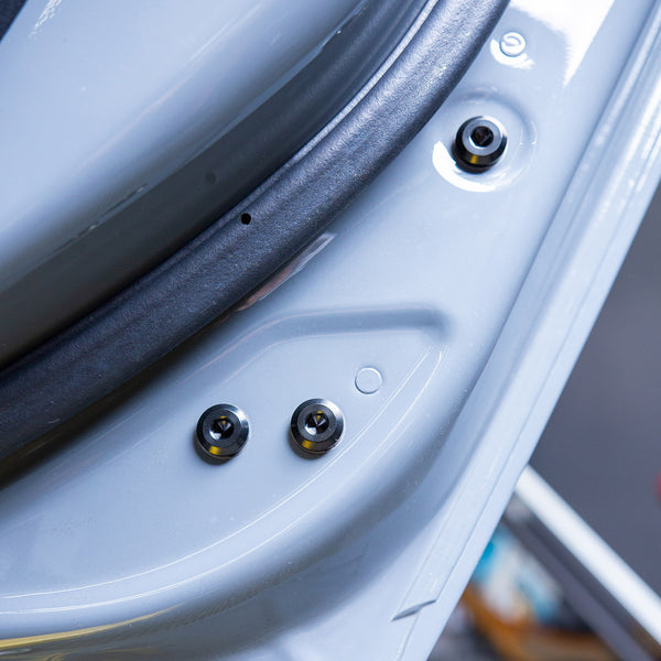 Titanium hardware for the Nissan Z doors
