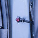 Titanium door hardware for the Nissan Z door check
