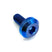 M6 x 1.00 x 15mm Motor Head Bolt – Blue Titanium Dress Up Hardware
