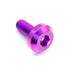 M6 x 1.00 x 15mm Motor Head Bolt – Purple Titanium Dress Up Hardware