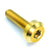 M6 x 1.00 x 24mm Motor Head Bolt – Gold Titanium Dress Up Hardware