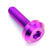 M6 x 1.00 x 24mm Motor Head Bolt – Purple Titanium Dress Up Hardware