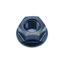 M7 x 1.00 titanium flange nut in black color
