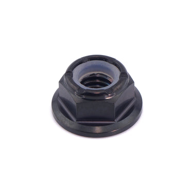 M6 x 1.00 Black Titanium Nyloc Nut — Grade 5 Ti-6Al-4V dress up hardware by Fast Turn Fittings