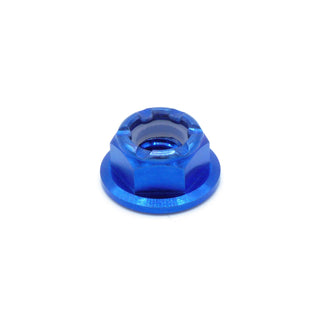 Buy blue M6 x 1.00 Titanium Nyloc Nut