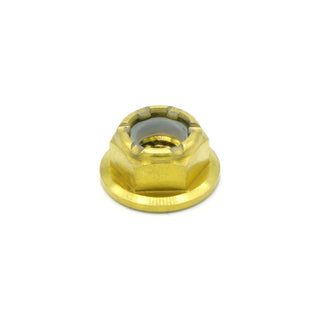 Buy gold M6 x 1.00 Titanium Nyloc Nut