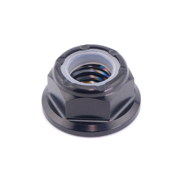 M8 x 1.25 Black Titanium Nyloc Nut — Grade 5 Ti-6Al-4V dress up hardware by Fast Turn Fittings