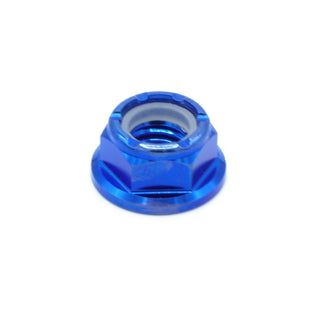 Buy blue M8 x 1.25 Titanium Nyloc Nut