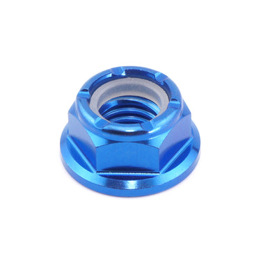 M8 x 1.25 Blue Titanium Nyloc Nut — Grade 5 Ti-6Al-4V dress up hardware by Fast Turn Fittings