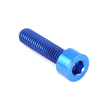 M5 x .8 x 20mm Blue GR5 Titanium Socket Cap Bolt - Fast Turn Fittings