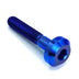 M6 x 1.00 x 35mm Motor Head Bolt – Blue Titanium Dress Up Hardware
