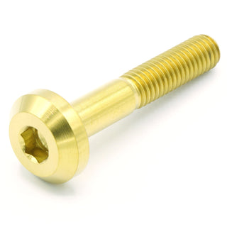 Buy gold M6 x 1.00 x 35mm Titanium Motor Head Bolt