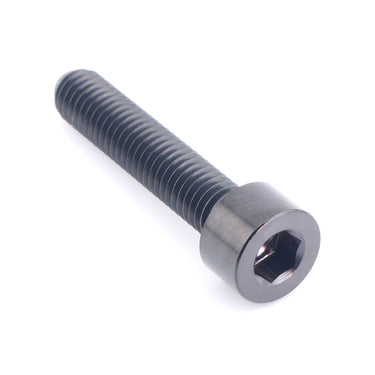 M5 x .8 x 25mm Black GR5 Titanium Socket Cap Bolt - Fast Turn Fittings