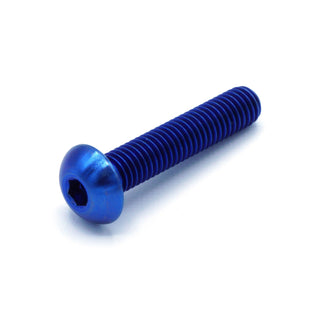 Buy blue M5 x .8 x 25mm Titanium Button Head Bolt