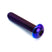 Purple and Blue M5 Titanium Button Head Bolt