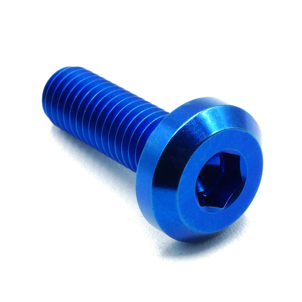 M8 x 1.25 x 25mm Titanium Bolt in Blue