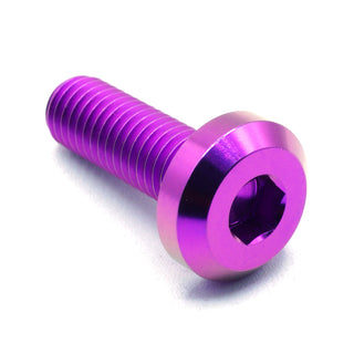 M8 x 1.25 x 25mm Titanium Bolt in Purple