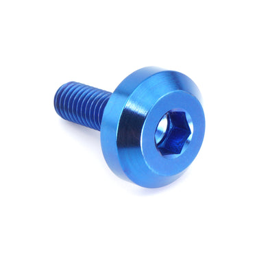 M5 x .8 x 15mm Blue Titanium Motor Head Bolt — Grade 5 Ti-6Al-4V dress up hardware by Fast Turn Fittings