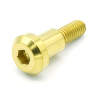 Buy gold M6 x 1.00 x 25mm Titanium Motor Head Shoulder Bolt