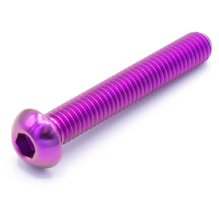Buy purple M6 x 1.00 x 40mm Titanium Button Head Bolt