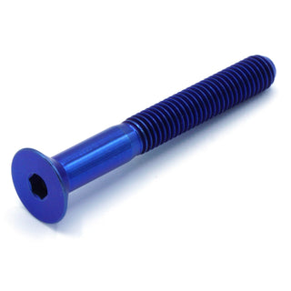 Buy blue M5 x .8 x 40mm Titanium Countersunk Bolt
