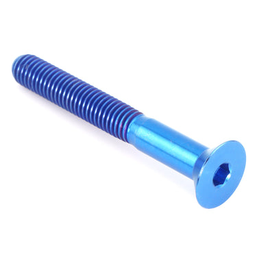 M5 x .8 x 40mm Blue GR5 Titanium Countersunk Bolt - Fast Turn Fittings