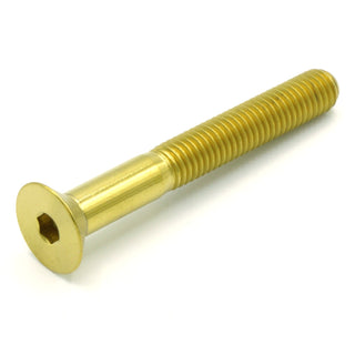 Buy gold M5 x .8 x 40mm Titanium Countersunk Bolt