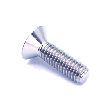 M6 x 1.00 x 20mm Polished GR5 Titanium Countersunk Bolt - Fast Turn Fittings